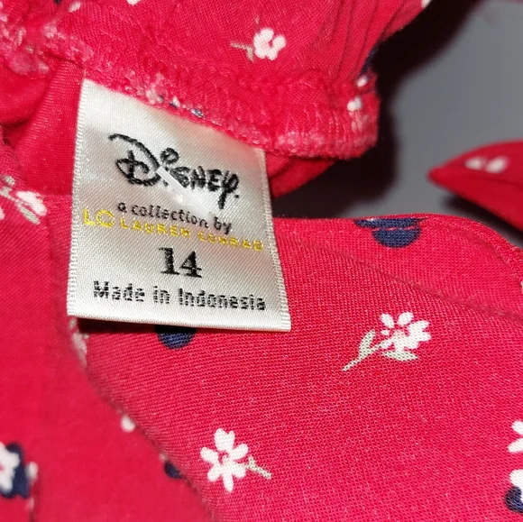 Disney Red and White Minnie Mouse Women's Dress - Picture 5 of 5